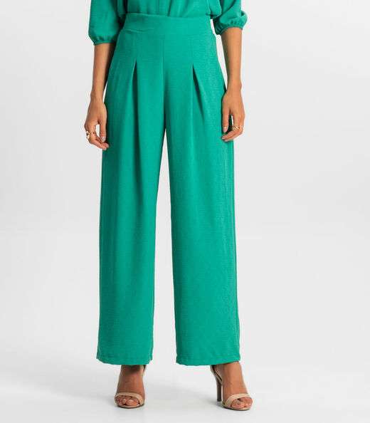 Calça Reta Feminina Rovitex Verde