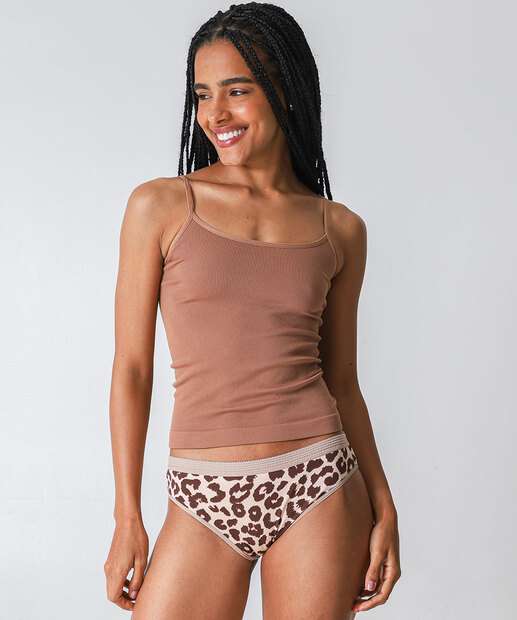 Image_Kit 2 Calcinhas Tanga Cotton Animal Print Marisa Bege