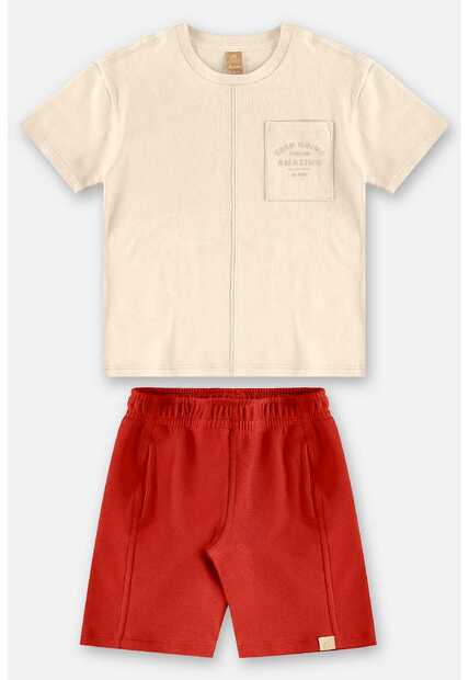 Conjunto Camiseta e Bermuda Infantil Up Baby