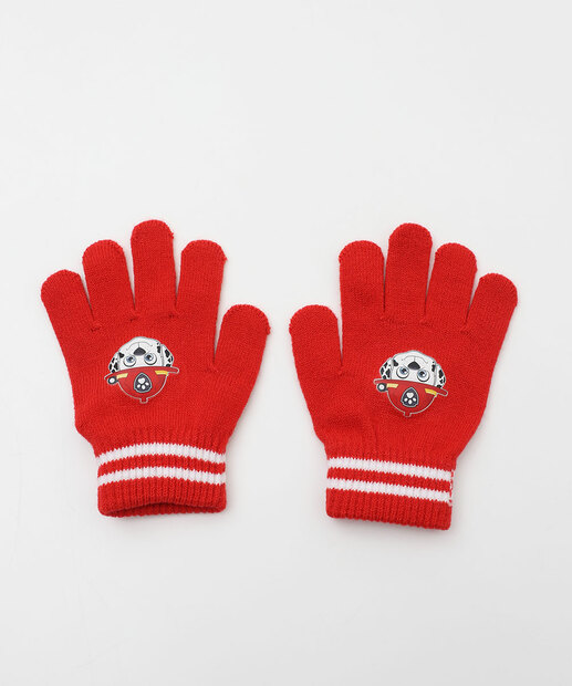 Kit Infantil Touca e Luva Patrulha Canina Tam 4 a 8 Branco