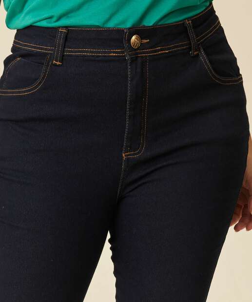 Calça Plus Size Feminina Jeans Cigarrete