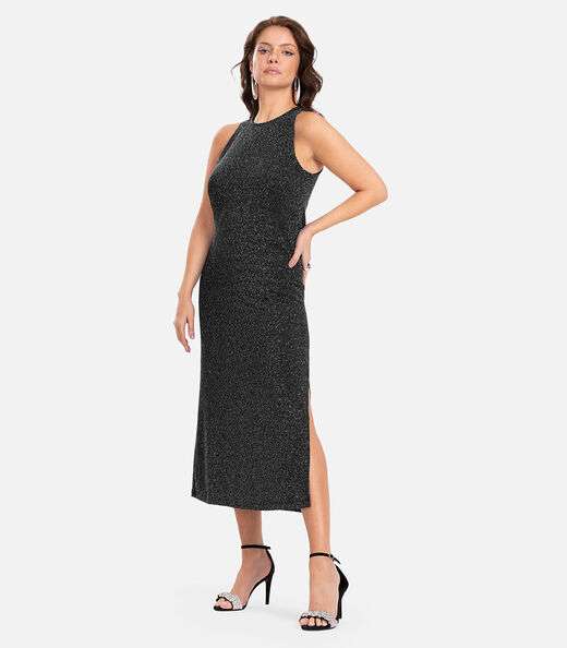 Image_Vestido Midi Com Brilho Endless Preto