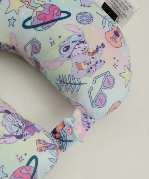 Almofada Pescoço Estampa Stitch Disney