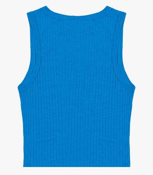 Regata Feminina Adulto Canelada Intinita Cor Azul