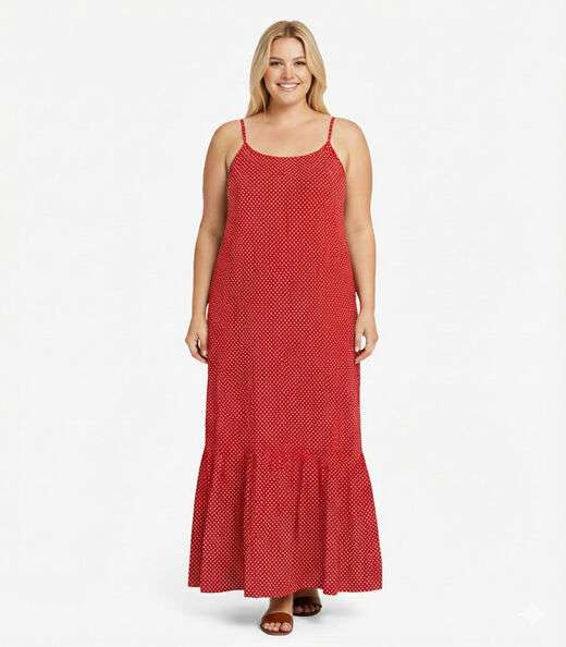 Image_Vestido Longo Feminino Estampado Select Vermelho