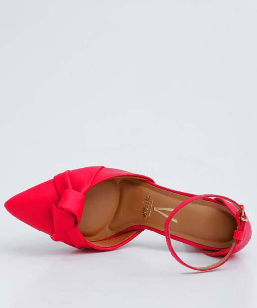 Scarpin Feminino Salto Grosso Nó Vizzano
