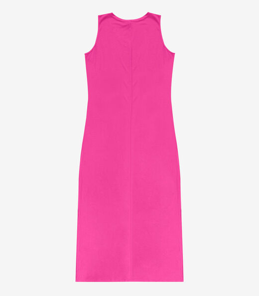 Vestido Longo Plus Size Infinita Cor Rosa