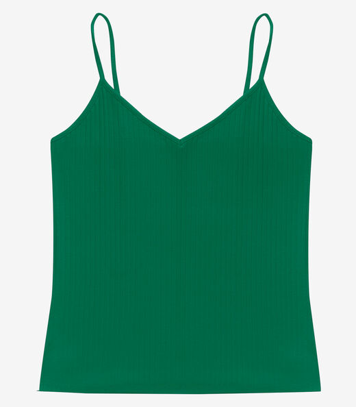 Image_Blusa De Alça Feminina Ribana Canelada Rovitex Verde