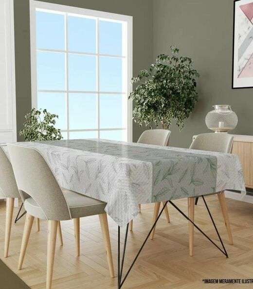 Image_Toalha De Mesa Retangular 8 Lugares Wevans Branco