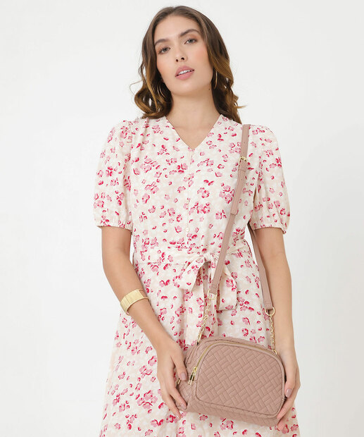 Bolsa Transversal Crossbody Feminina Matelassê Marisa 