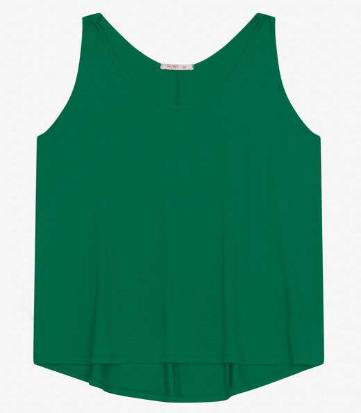 Regata Feminina Plus Size Secret Glam Verde