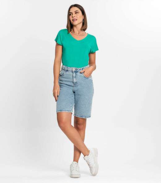 Blusa Feminina Viscotorcion Rovitex Verde