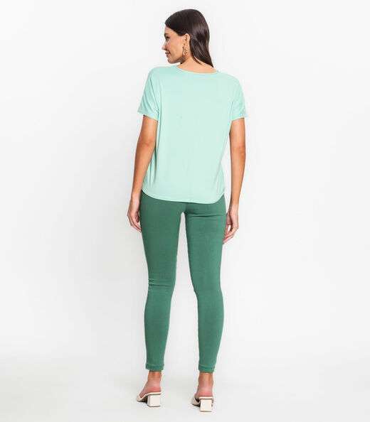 Legging Feminina Em Bengaline Endless Verde