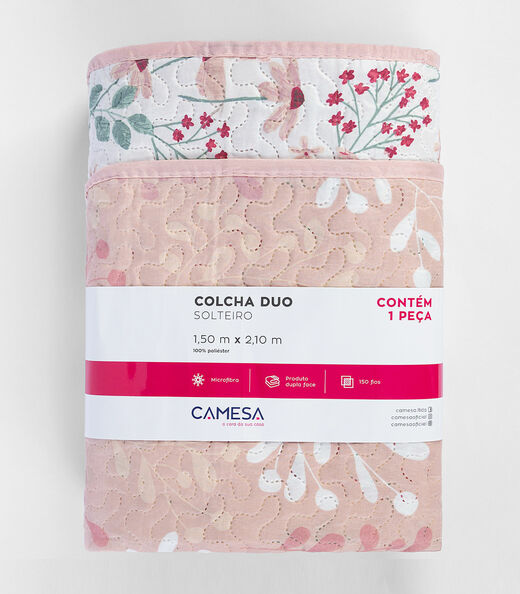 Image_Colcha Dupla Face Solteiro 150 Fios Camesa Rosa