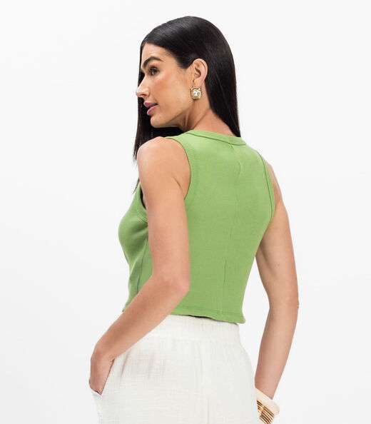 Regata Feminina em Ribana Rovitex Verde