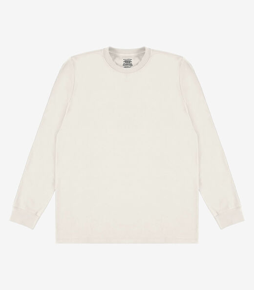 Image_Camiseta Manga Longa Meia Malha Básico Diametro Bege