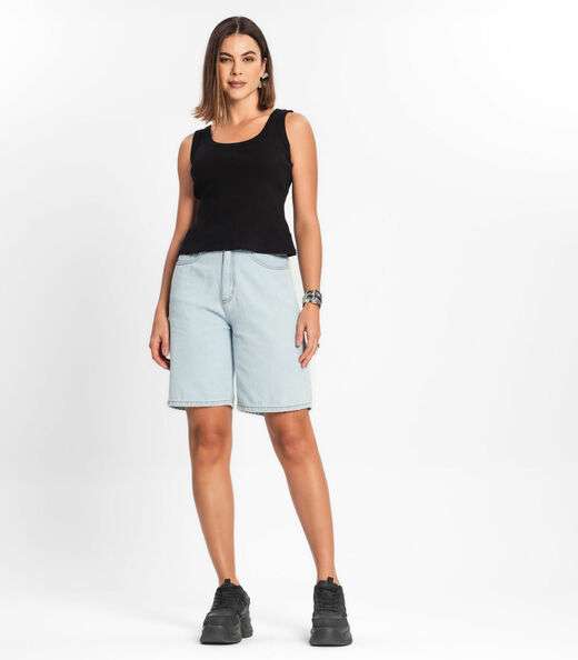 Regata Feminina Em Ribana Rovitex Preto