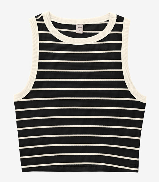 Regata Feminina em Cotton Leve Rovitex Preto