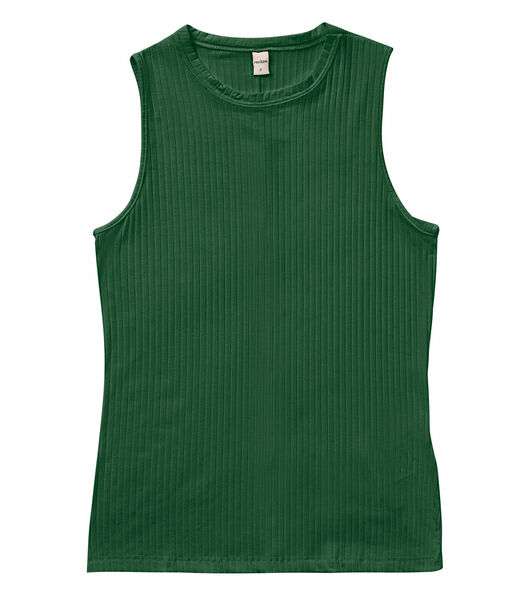 Regata Feminina Ribana Canelada Rovitex Verde