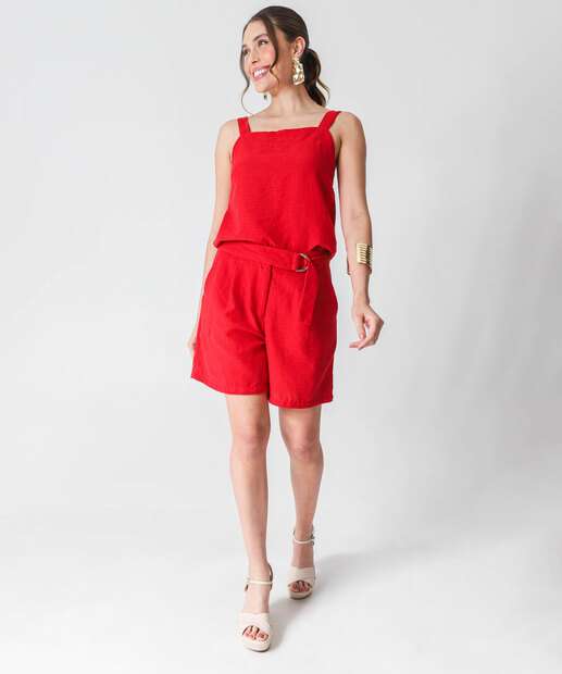 Blusa Regata Feminina Textura Alças Largas Marisa