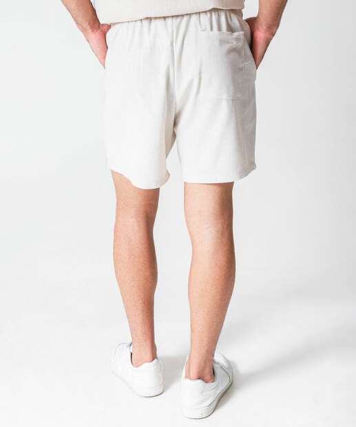 Bermuda Masculina Bolsos MR Bege