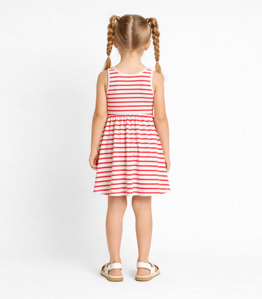 Vestido Infantil Com Cintura Franzida Select Vermelho