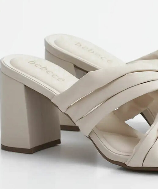 Tamanco Feminino Salto Grosso Tiras Bebecê