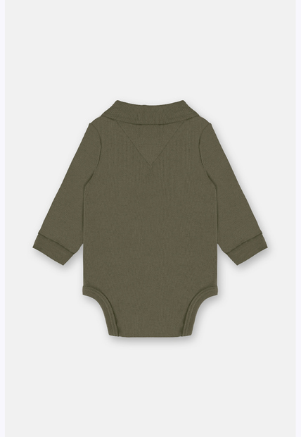 Body Polo Manga Longa Bebê Menino Up Baby