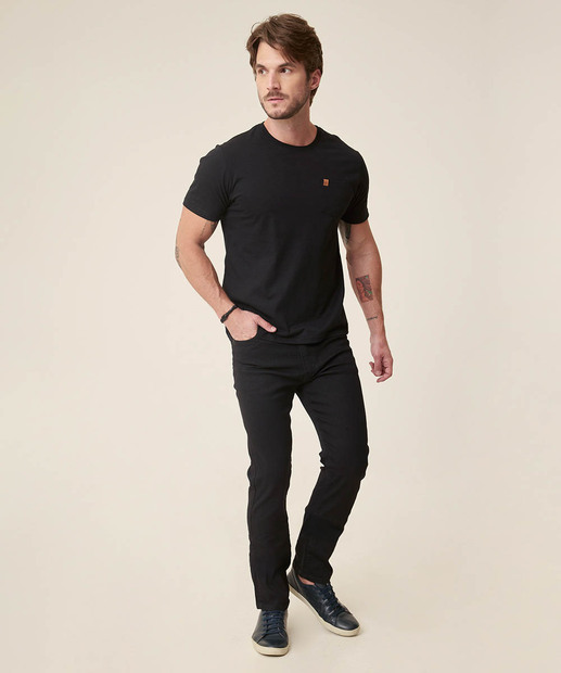 Calça Masculina Sarja Slim Bolsos