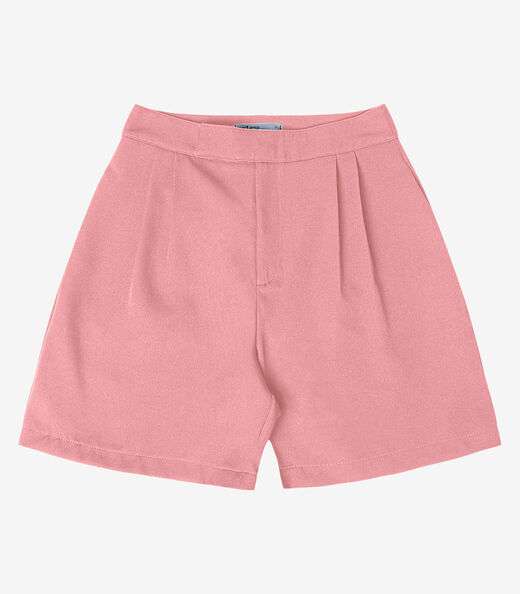 Bermuda Feminina Alfaiataria Endless Rosa