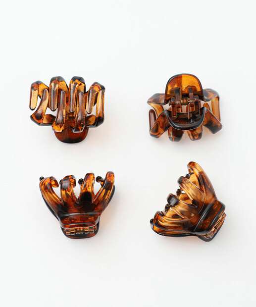 Image_Kit 4 Presilhas Para Cabelo Feminino Marisa Marrom