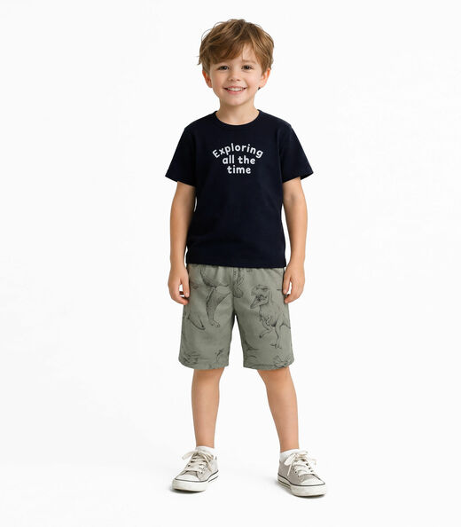 Conjunto Masculino Camiseta E Bermuda Select Verde