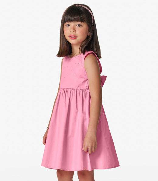 Vestido Feminino em Tricoline Trick Nick Rosa