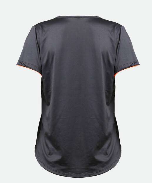 Blusa Feminina Fitness Microfibra Manga Curta Marisa