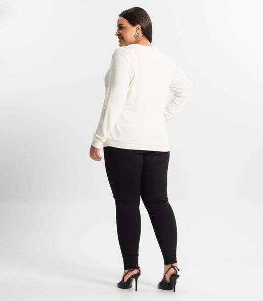 Legging Plus Size Secret Glam Preto