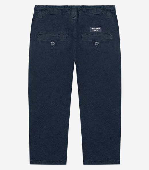 Calça Infantil Masculina Em Sarja Trick Nick Azul