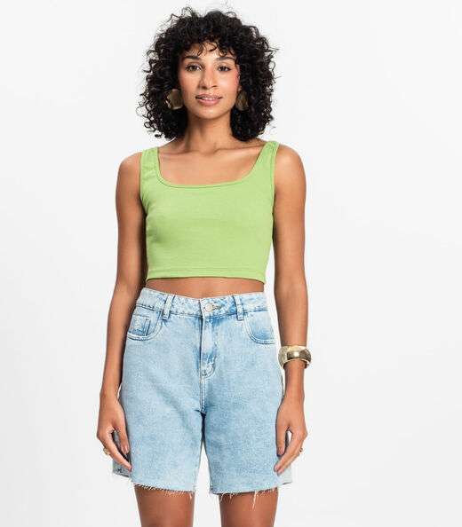 Image_Top Básico Feminino em Ribana Rovitex Verde