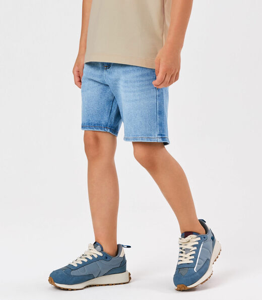 Conjunto Camiseta Com Bermuda Trick Nick Bege