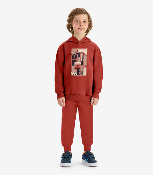 Image_Conjunto Blusão Com Capuz E Calça Rovi Kids Laranja