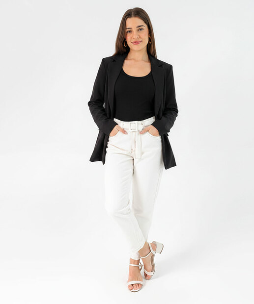 Image_Calça Mom Sarja Clochard Cinto Off White