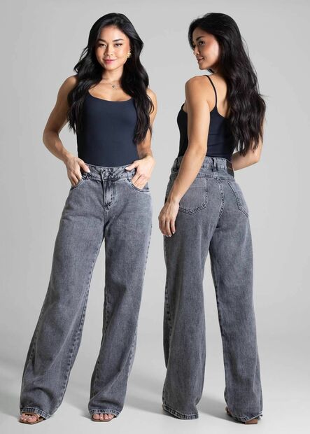 Calça Jeans Sawary Wide Leg - 282667