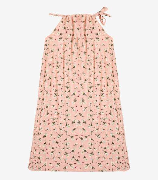 Vestido Curto Feminino Em Viscolinho Select Rosa