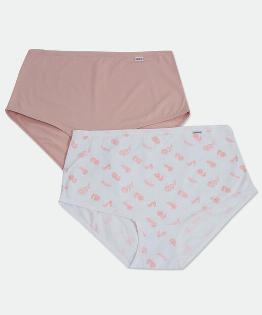Kit 2 Calcinhas Feminina Alta DelRio