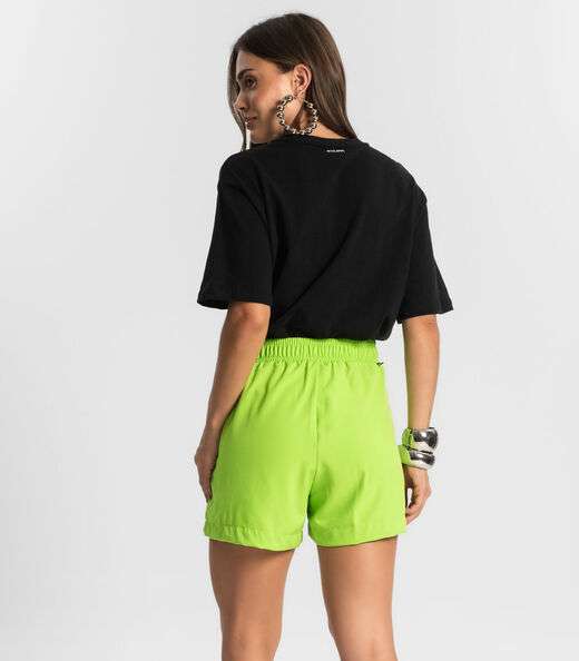 Shorts Feminino Com Bolso Endless Verde
