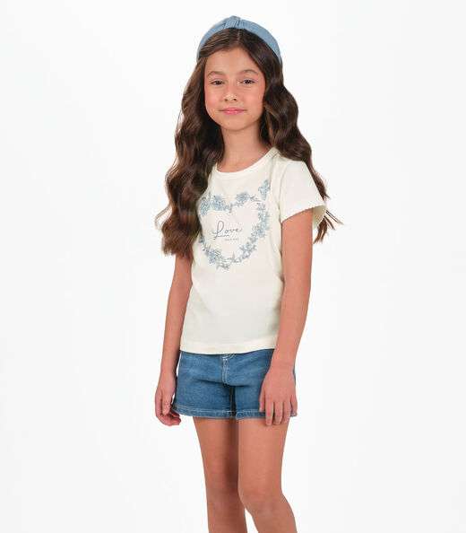 Image_Conjunto Blusa com Shorts Menina Trick Nick Bege