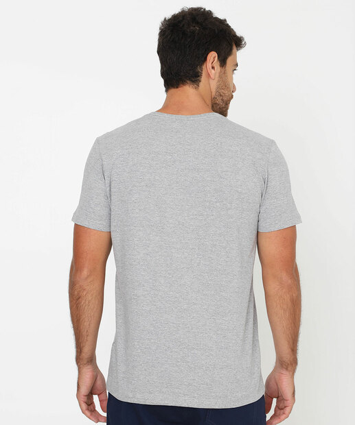 Camiseta Masculina Listras Manga Curta MR