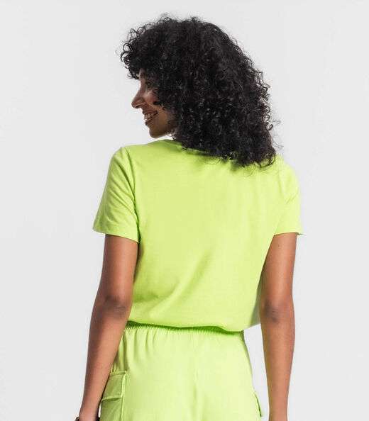 Camiseta Feminina Manga Curta Rovitex Verde