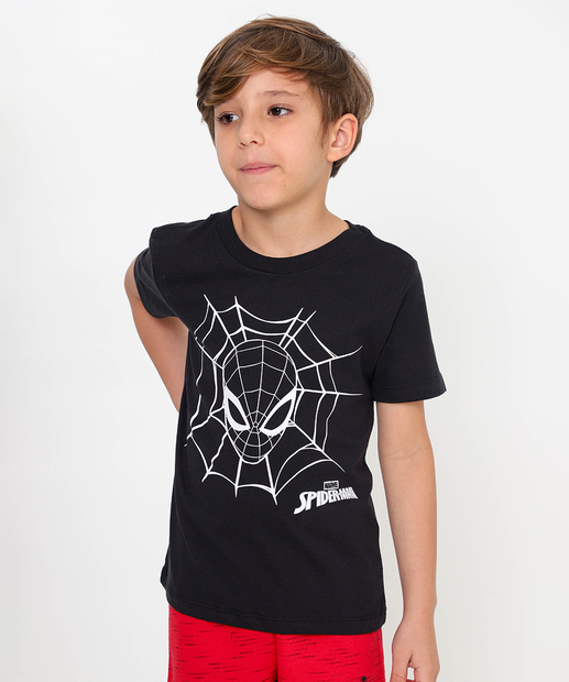 Image_Camiseta Infantil Homem Aranha Marvel Tam 4 a 10 Preto
