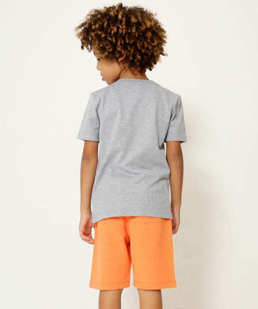 Conjunto Infantil Manga Curta Naruto Tam 4 a 10