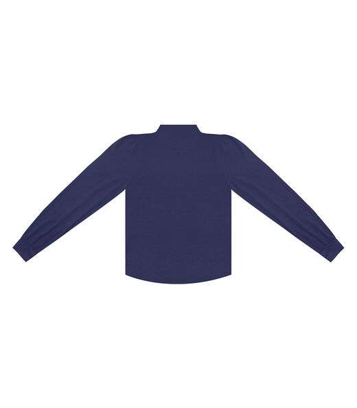 Blusa Manga Longa Feminina Rovitex Azul